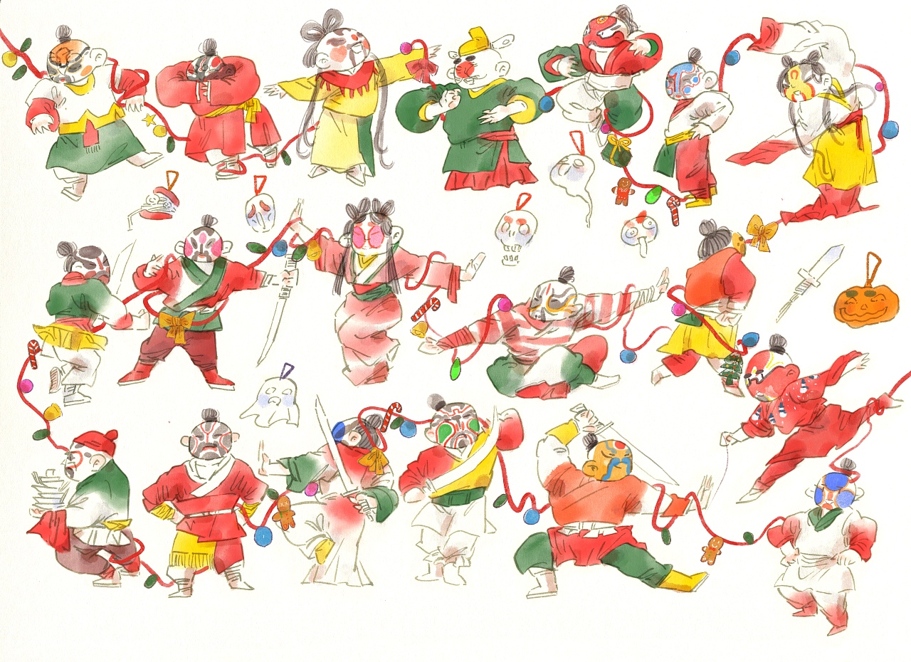 國風人物手稿與插畫 子木繪文藝創(chuàng)作的商業(yè)價值與藝術探索